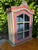 Vintage Handcrafted Folk Art Wall Cabinet With Distressed Polychrome Finish For Sale - Image 4 of 12