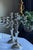 MOS2026Antique Silver Plated Three Arm English Candleabras - A Pair For Sale - Image 9 of 18
