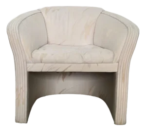 1980’s Art Deco Barrel Back Club Chair