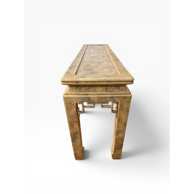 1978 John Widdicomb Chinoiserie Console Table For Sale - Image 10 of 14