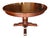 American Vintage 1970s Ethan Allen "Old Tavern" Antiqued Pine Round-to-Oval Extension Dining Table With One Leaf. For Sale - Image 3 of 12