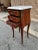 Mid 20th Century Pair Louis XV Style Metal Mounted Marquetry Marble Top Side Tables. For Sale - Image 9 of 10