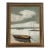 Vintage Framed Signed Painting of an Impressionistic Nautical Scene For Sale