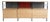 Eames 3 Sliding Door Credenza / Bookcase For Sale