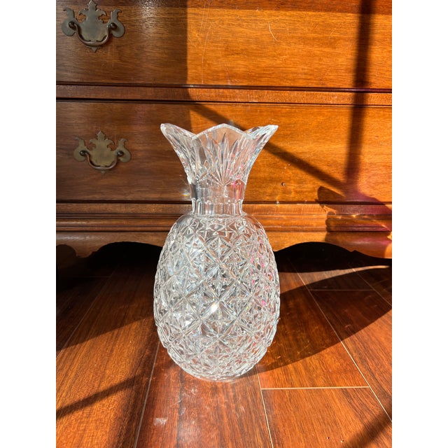 Contemporary Waterford Crystal Pineapple Vase Chairish