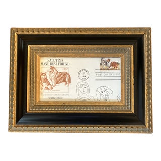 Contemporary Original Judy Henn Abstract Ink Drawing/Collage “First Day With Best Friend” Framed For Sale