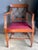 Regency Style Walnut and Leather Arm Chair . Beautiful woodwork. Great condition. Small rip in leather seat, but is...