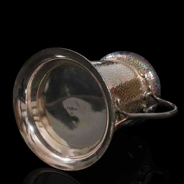 Antique Tankard, English, Silver Plate, Jug, Vase, Art Nouveau, Victorian, 1900 For Sale - Image 4 of 13