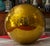 Victorian Very Large 19th Century German Gold Mercury Glass Kugel Sphere or Witch's Gazing Ball For Sale - Image 3 of 9