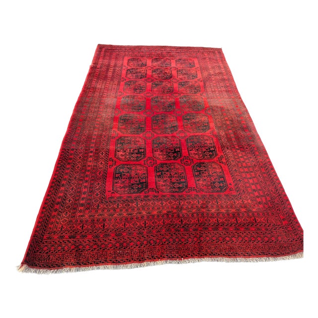 Vintage Traditional Afghan Rug, 1960s For Sale