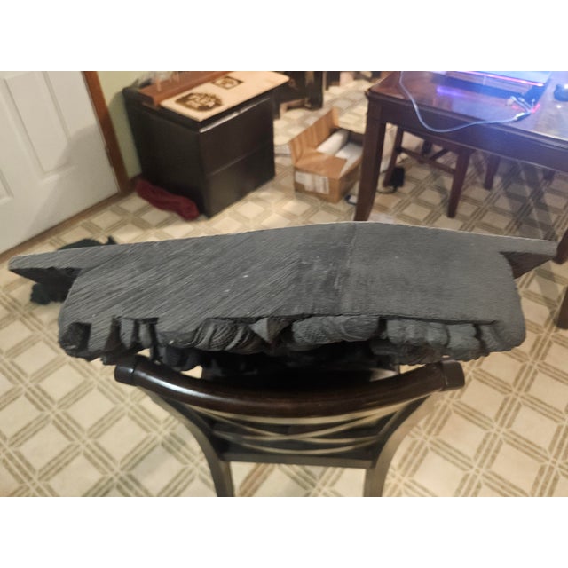 1960s 1960s Monumental Hand-Carved Ganesha Temple Panel in High Relief, Sculptural Wall Statement For Sale - Image 5 of 15