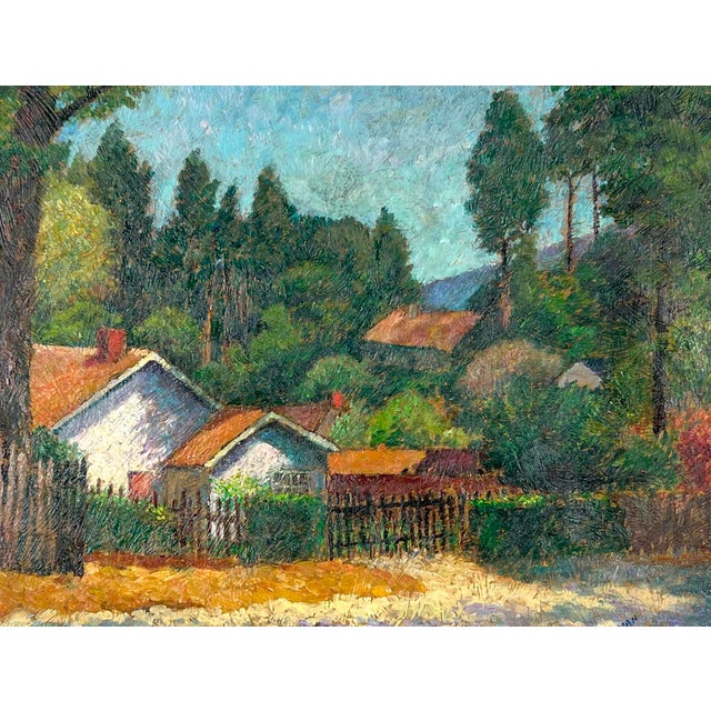Post Impressionist "Late Sun" - Carmel by the Sea California Original Oil French Impressionism by Harry Lachman For Sale - Image 3 of 10