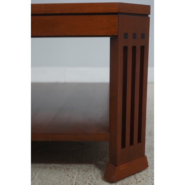 2000 - 2009 Stickley Cherry 21st Century Collection Granite Top Coffee Table For Sale - Image 5 of 12