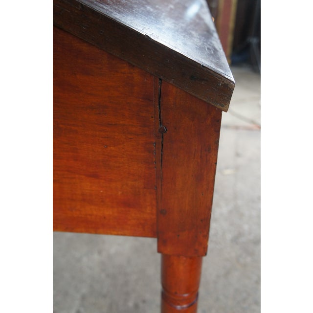 Antique Early 19th Century Plantation Secretary Desk Bookcase Hutch Cabinet For Sale - Image 9 of 18