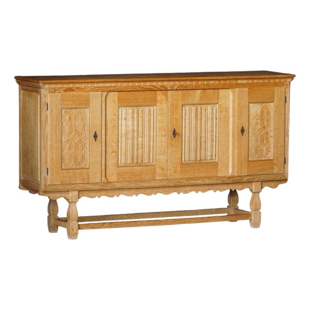 Modern Danish Oak Sideboard by Henning Kjærnulf for Eg Møbler, 1960s For Sale