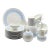 Vintage Bjorn Wiinblad “Lotus Azure” for Rosenthal Studio-Line Coffee & Dessert Service for 12: Complete 40-Piece Set For Sale