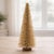 Add a touch of glamorous sparkle to your holiday décor with this 23.5-inch gold glitter Christmas tree, designed to...