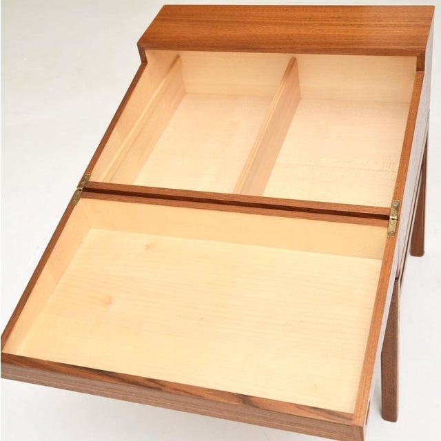 Vintage Swedish Teak Side Table attributed to Sven Engstrom and Gunnar Myrstrand for Tingströms, 1960s For Sale - Image 10 of 12