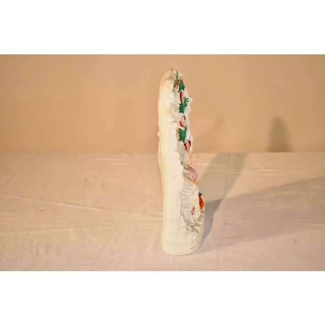 Ceramic 19th Century Staffordshire Figures Under an Arbor For Sale - Image 7 of 11