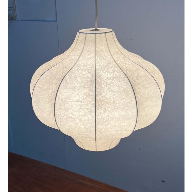 Mid-Century Modern Cocoon Pendant Lamp by Friedel Wauer for Goldkant Leuchten, 1960s For Sale - Image 14 of 18