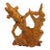Late 20th-Century Balinese Modernist Legong Dancer – 10-Inch Wood Carving For Sale