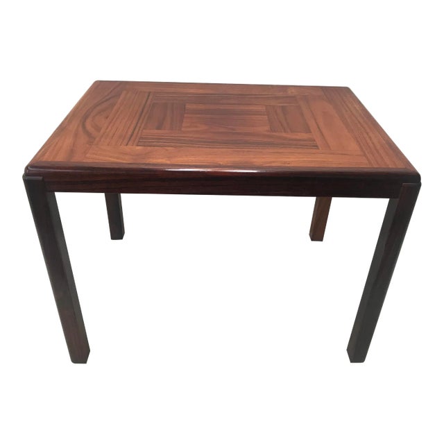 1960s Mid Century Vejle Stole Mobelfabrik Danish Rosewood Side Table For Sale