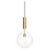 Gold Brass and Clear Glass Rosdala Ceiling Lamp by Sabina Grubbeson for Konsthantverk For Sale - Image 8 of 8