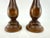 Vintage Mid Century Turned Walnut Wood Candlesticks - A Pair For Sale In Little Rock - Image 6 of 9