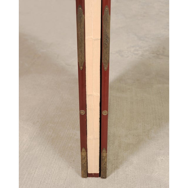 Japanese Style Showa Four-Panel Screen Cranes in Pine Trees For Sale - Image 18 of 18