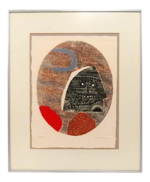 Vintage 1970s Max Papart Limited Edition Signed Embossed Aquatint Etching A