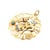 Chantecler Capri 18K Large Logo rooster, campanella, horn charm with diamonds, rubies, blue sapphires, emeralds and...