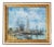 David Kessler Harbor Scene Seascape Oil on Canvas Painting For Sale