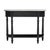 Spritely Home Accent Furniture Danielle 40 in. W Rectangular Marble and Wood 1 Drawer Console Table with Lower Open Shelf, Washed Black For Sale - Image 4 of 8