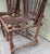 Rustic Pair of Adirondack Willow Twig Fan-Back Side Chairs Hollywood Set Decoration For Sale - Image 3 of 6