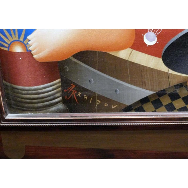 Anton Arkhipov "Color of Wine" 2003 Original Oil Painting on Canvas Framed For Sale - Image 4 of 13
