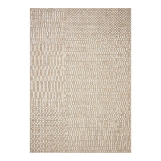 Amber Lewis x Loloi Bexley Rug in Natural / Birch 18" x 18" Sample For Sale