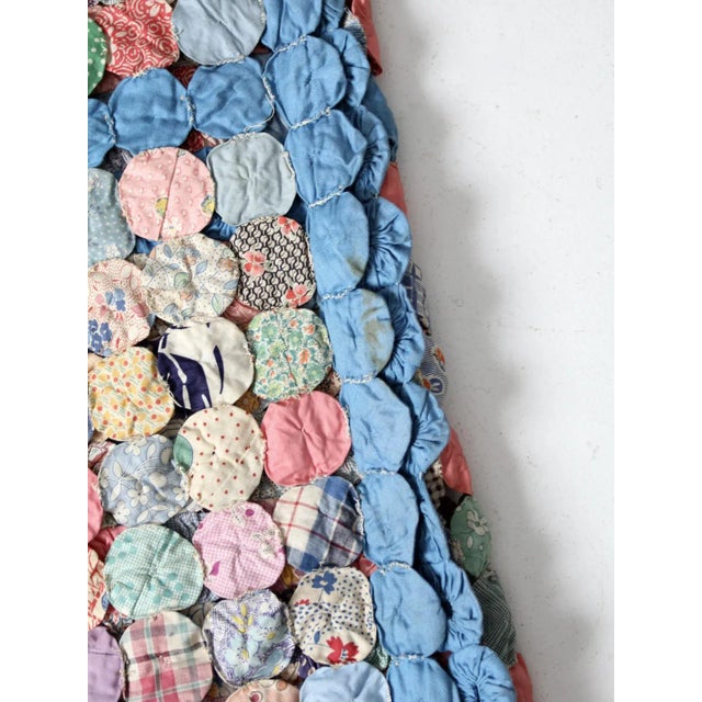 Vintage Yo-Yo Quilt For Sale - Image 12 of 13
