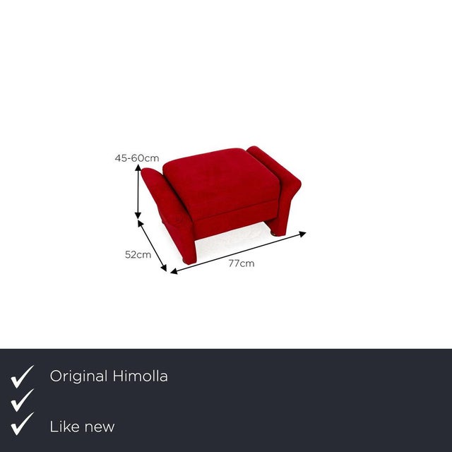 The Himolla stool is covered in red fabric and stands on inconspicuous feet. It is characterized by the comfortable...