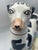 Mottahedeh Black and White Staffordshire Style Dog With Hare For Sale - Image 9 of 11