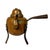 Mid-Century Modern Antique Hand Hammered Dovetail Copper & Wrought Iron Swedish Tea Kettle Coffee Pot For Sale - Image 3 of 7