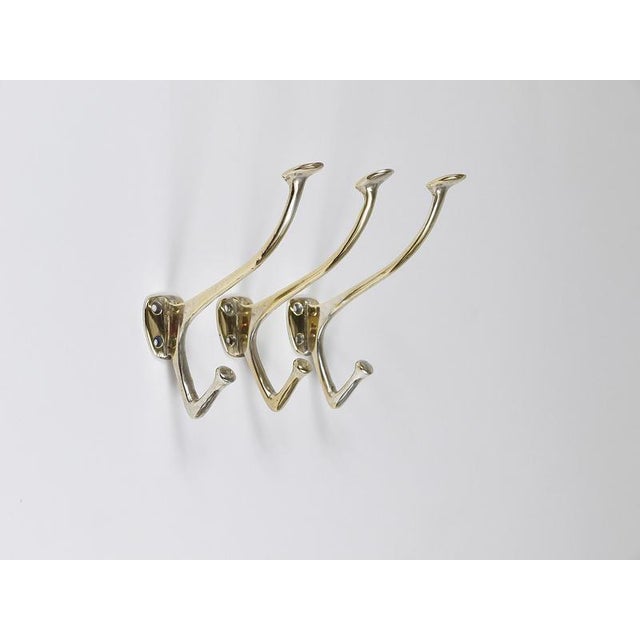 Art Nouveau Nickel Brass Wall Hook by Adolf Loos for Café Capua, Vienna, 1916 For Sale - Image 13 of 18