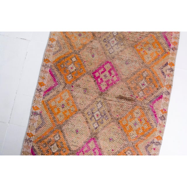 1960s Anatolian Oushak Hallway Runner For Sale - Image 6 of 10