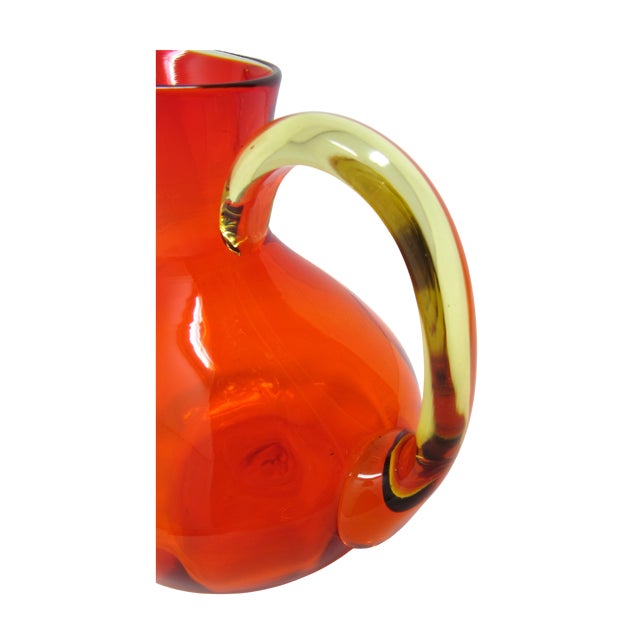 Tangerine Rainbow Tangerine "The Admiral” #797 Panel Optic Pitcher For Sale - Image 8 of 10