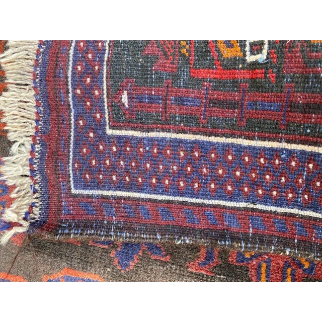 Vintage Baluch Afghan Rug For Sale - Image 17 of 18