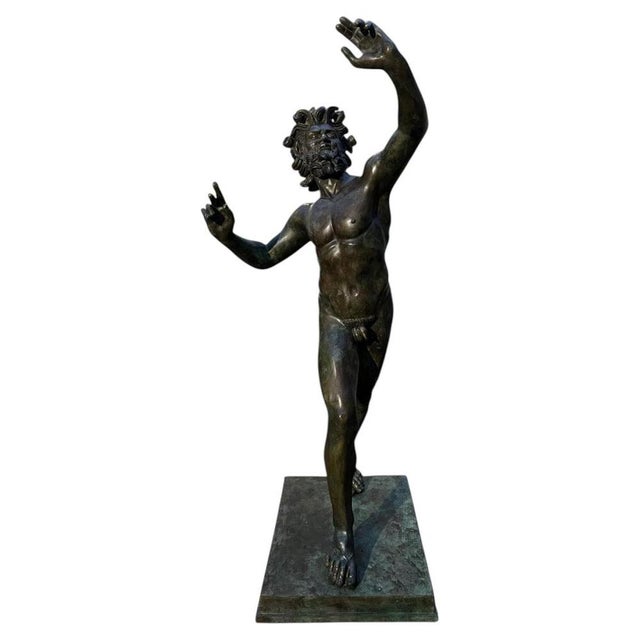 Monumental Faun Sculpture in Bronze For Sale - Image 13 of 13