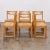1960s Maison Regain Brutalist Elm + Rush Dining Chairs - Set of 6 Available, Sold as Pairs For Sale - Image 4 of 8