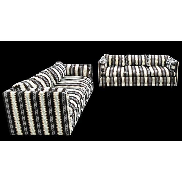 Mid-Century Modern Mid-Century Directional Design by Sedgefield Milo Baughman Style Sofa and Loveseat Set For Sale - Image 3 of 12