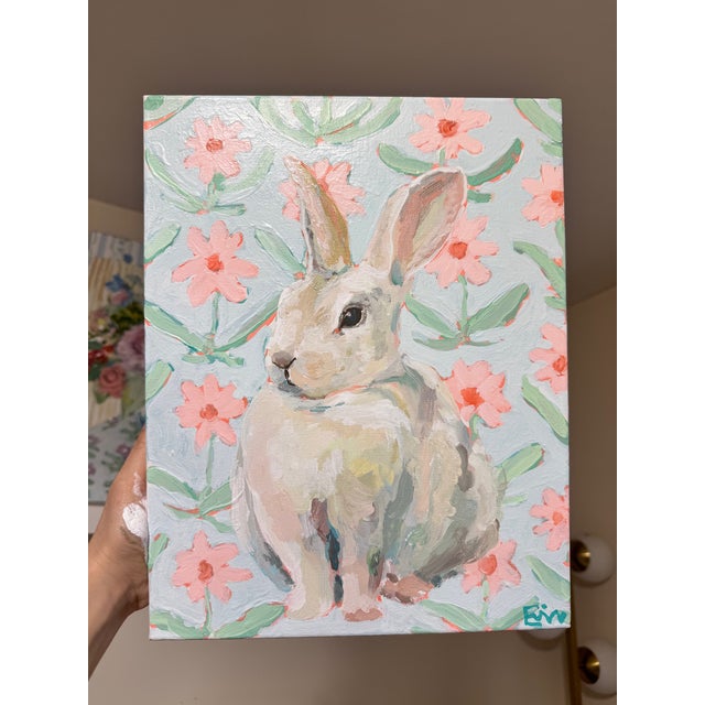 Paint "Bunny Iii" Painting by Erin Tapp For Sale - Image 7 of 8