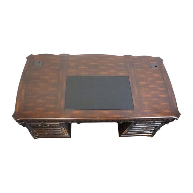 Coaster Furniture Tucker Collection Walnut Contemporary Traditional 72" Executive Computer Desk For Sale - Image 9 of 12