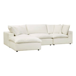 Cali Natural Performance Fabric Modular 4 Piece Sectional For Sale